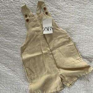 Zara linen overalls - Ivory